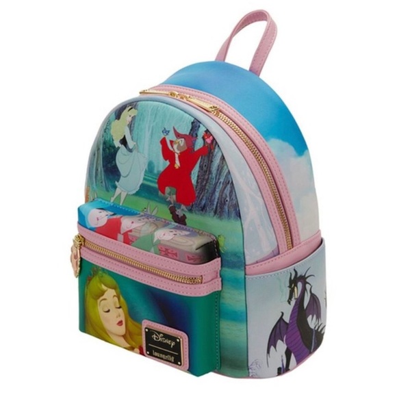 Loungefly Disney Sleeping Beauty Princess Scenes Mini Backpack - Picture 2 of 7